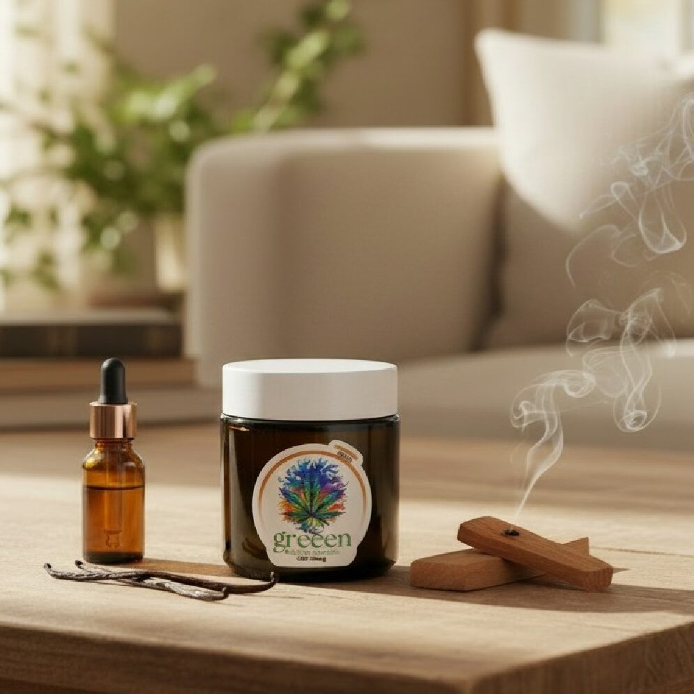 Aromatherapy, Massage Candle 210g - Amber - CBD 200mg