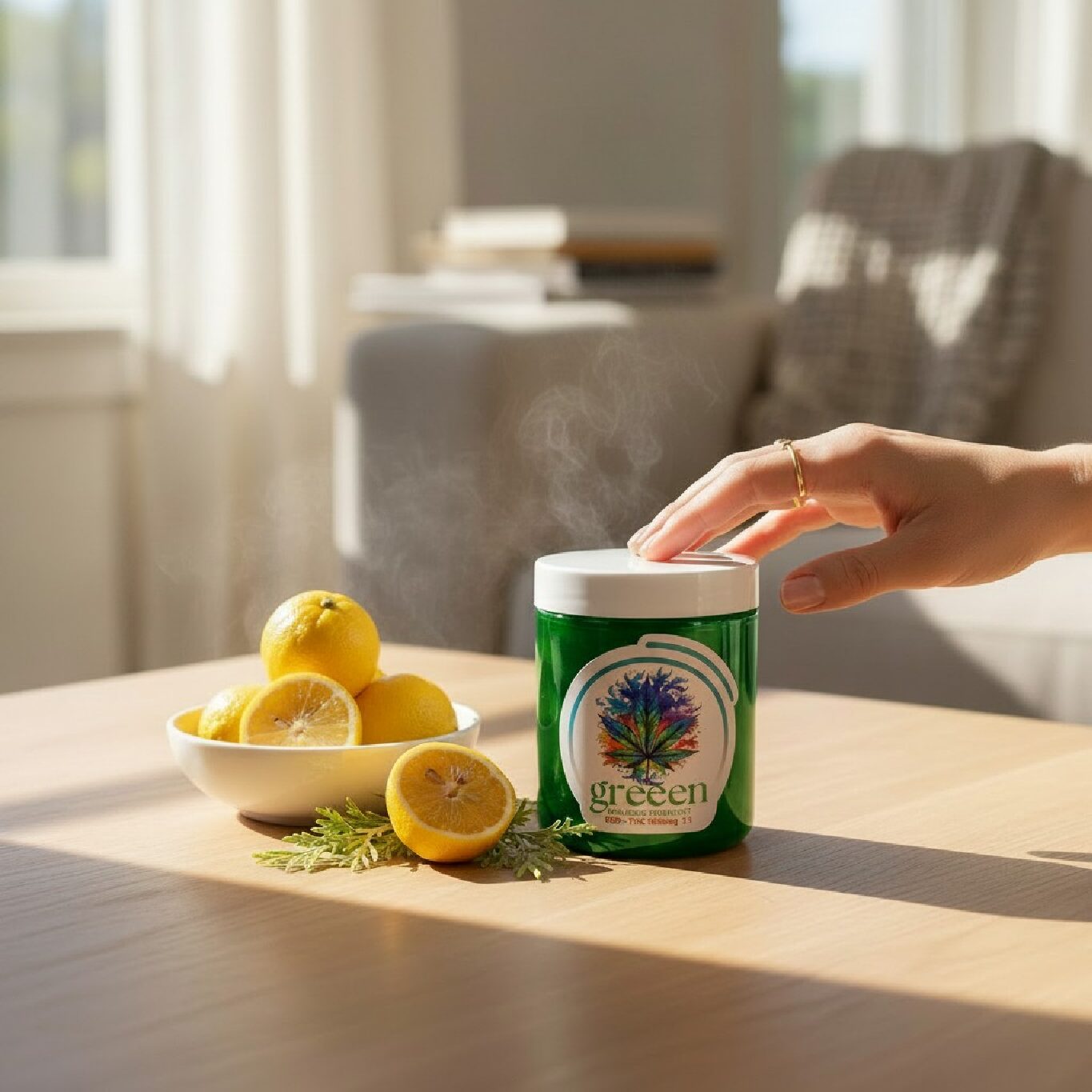 Aromatherapy, Massage Candle 400g - White Cypress & Yuzu - CBD 500mg