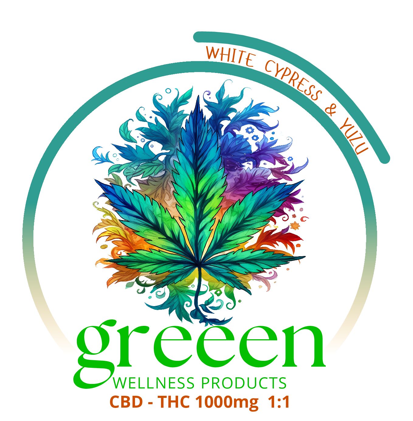 Aromatherapy, Massage Candle 400g - White Cypress & Yuzu - CBD/THC 1000mg 1:1 - Full Spectrum - Image 2