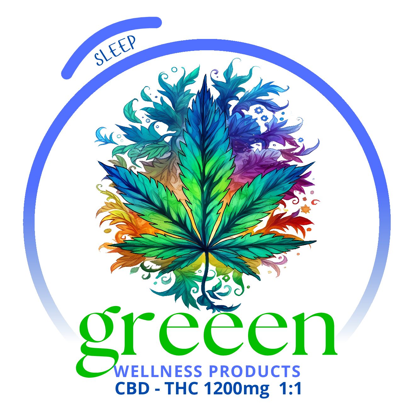 CBD Oil - Sleep - CBD/THC 1200mg 1:1 - Full Spectrum